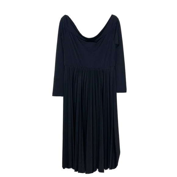 Asos Women's Black Maternity Flare Dress w/ Long Sleeves NWT Size 10 K4 - Picture 1 of 5